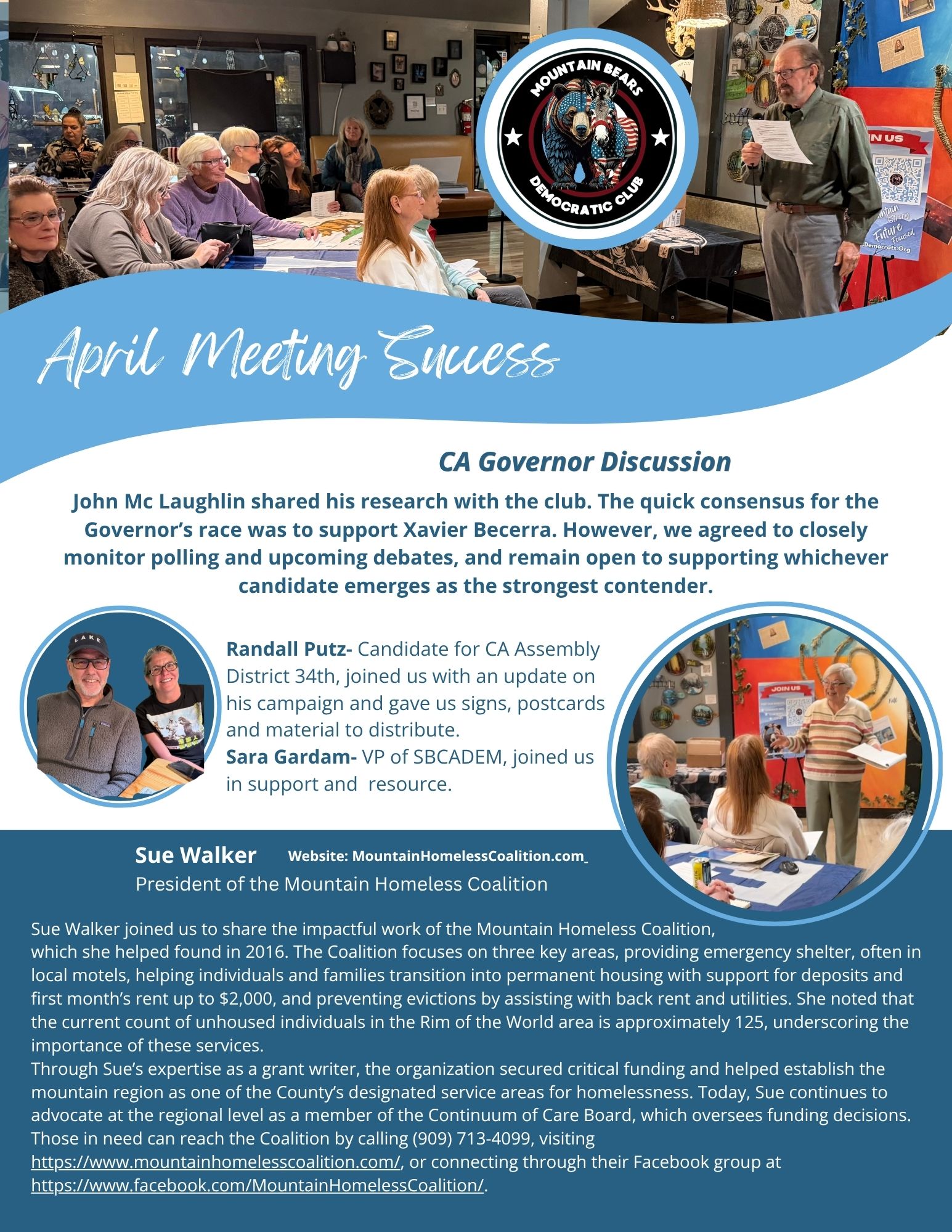 Meeting flyers