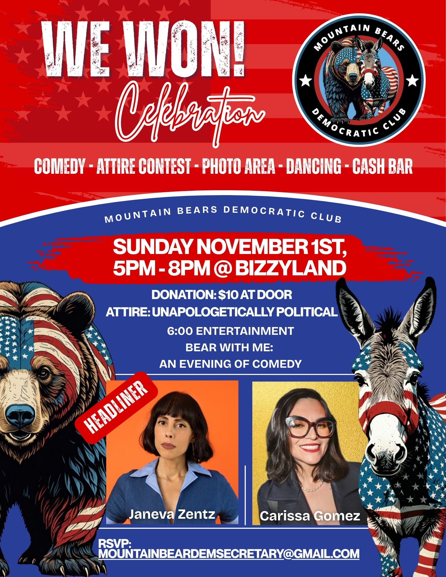 Mountain dem bears presents